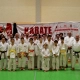 Faixa do Clube de Karaté Alcanena num evento ou torneio