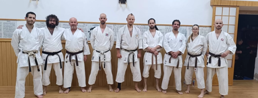 Sensei Aljosa com o grupo de Alcanena.